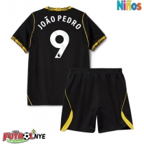 Camiseta Chelsea Joao Pedro #9 Visitante Equipación para niños 2026-27 manga corta (+ pantalones cortos)